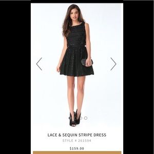 Bebe Sequin Cocktail Dress